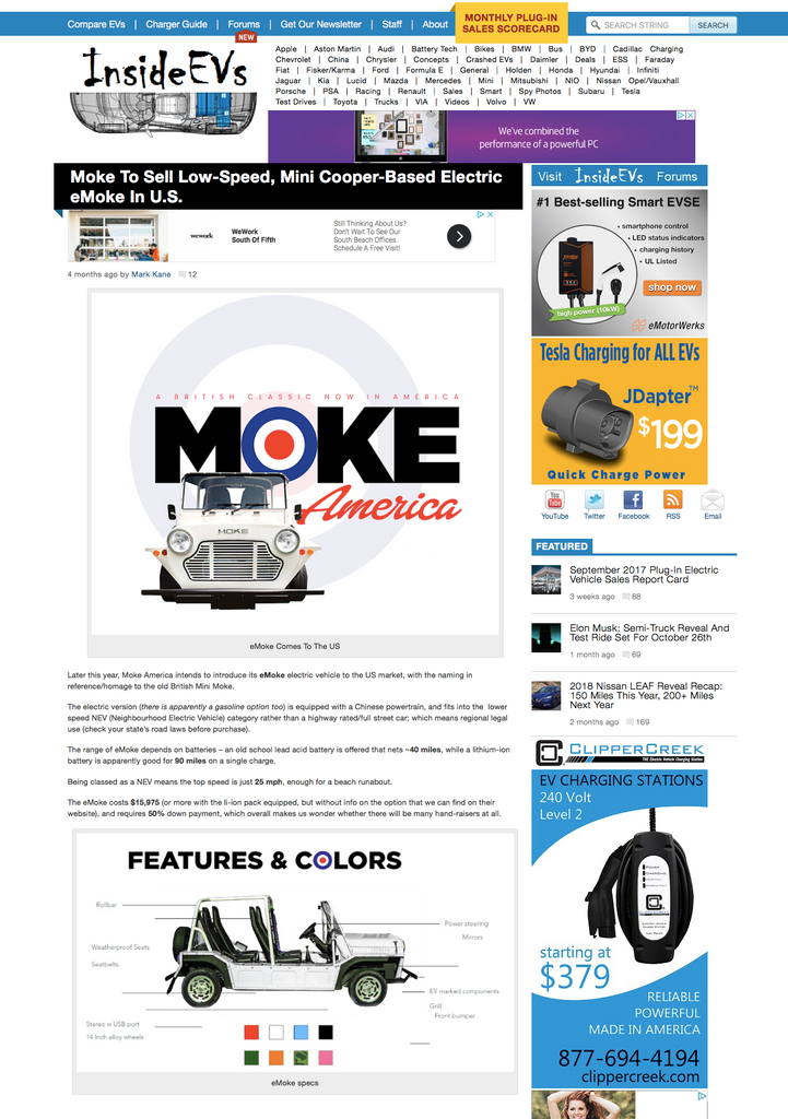 Inside EVs – Mokeamerica